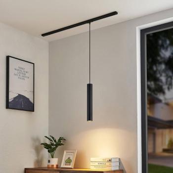 Lindby függőlámpa Linaro, 40 cm, fekete, 1-fázisú, GU10 kép