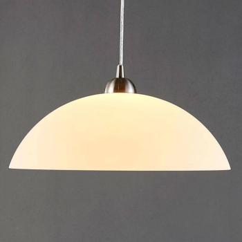 Lindby függőlámpa Valeria, fehér, üveg, Ø 40 cm, E27 kép