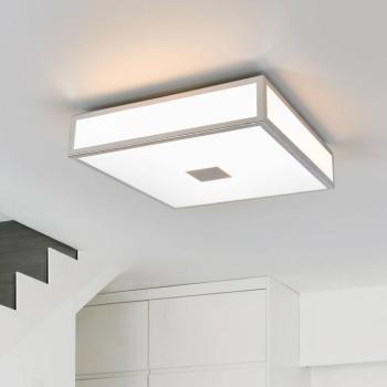 Lindby fürdőszobai mennyezeti lámpa Eniola, 30 cm, fehér/szürke, IP44 kép