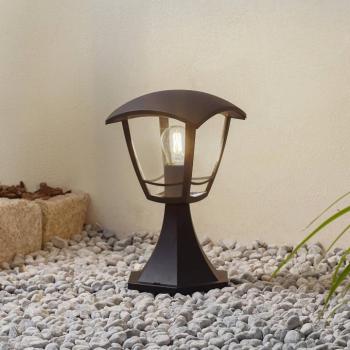 Lindby Isidoro állólámpa, fekete, magasság 28 cm, műanyag kép