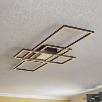 Lindby Ismera LED mennyezeti lámpa, 3 keret, antracit kép