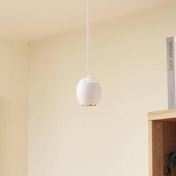 Lindby LED-es függőlámpa Lumaro, fehér, Ø 6,2 cm, 48V, dimmelhető kép