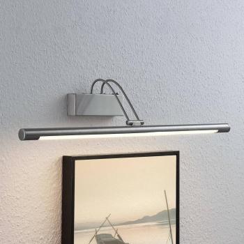 Lindby LED-es képvilágító lámpa Mailine, 69 cm, nikkel, kapcsoló kép