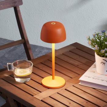 Lindby LED-es újratölthető asztali lámpa Areitty, narancssárga, 2 darabos kép