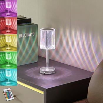 Lindby LED-es újratölthető asztali lámpa Louane, 25,7 cm, USB, RGBW kép