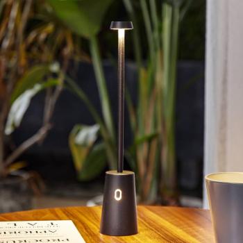 Lindby LED-es újratölthető asztali lámpa Noelani, magasság 30 cm, IP44, kép