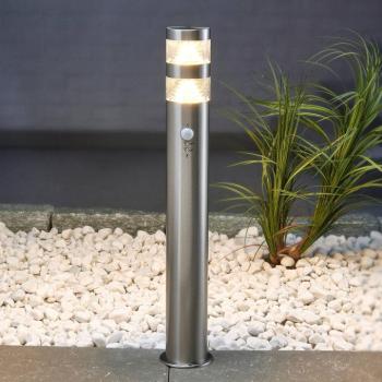 Lindby LED-es útvilágítás Lanea, 60 cm, szürke, érzékelő, IP44 kép