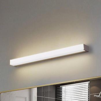 Lindby LED fali lámpa Philippa, szögletes, 59 cm, alumínium színű, IP44 kép