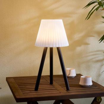 Lindby LED kültéri asztali lámpa Jaimy, újratölthető akkumulátorral, kép