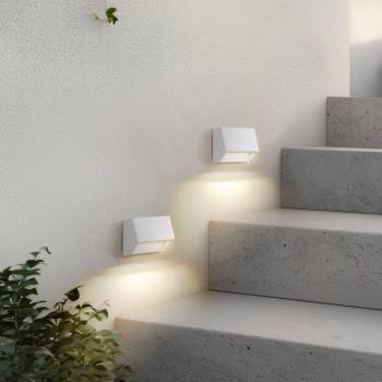 Lindby LED kültéri fali lámpa Appeso, szélesség 10 cm, 2 darabos szett kép