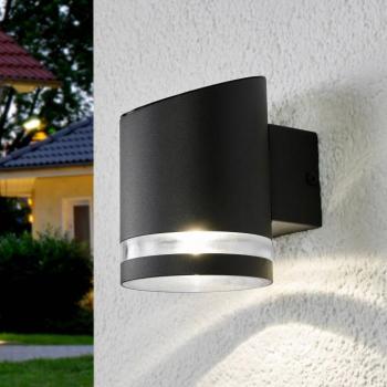 Lindby LED kültéri fali világítás Melinda, 9 cm, rozsdamentes acél kép