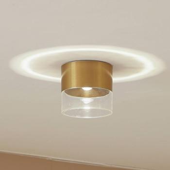 Lindby LED mennyezeti lámpa Dalila, arany, Ø 10 cm, alumínium kép