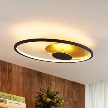 Lindby LED mennyezeti lámpa Feival, 61 cm, rozsda/arany, dimmelhető kép