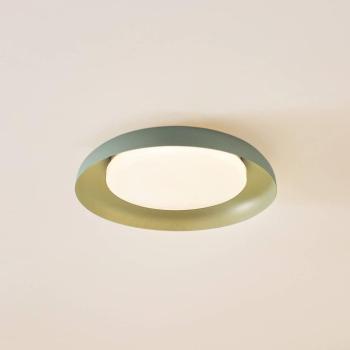 Lindby LED mennyezeti lámpa Florie, zöld, fém, Ø 40 cm kép