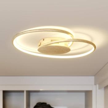 Lindby LED mennyezeti lámpa Joline, Ø 45 cm, arany színű, fém kép