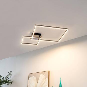 Lindby LED mennyezeti lámpa Panja, 67 cm, króm színű, vas kép