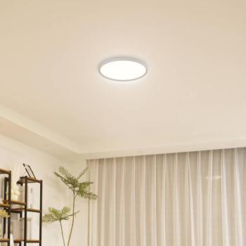 Lindby LED mennyezeti lámpa Pravin, Ø 40 cm, CCT, fehér kép