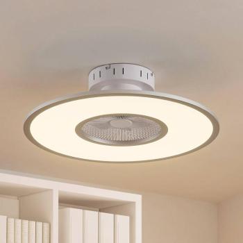 Lindby LED mennyezeti ventilátor Romea, kerek, DC, csendes, 60 cm kép