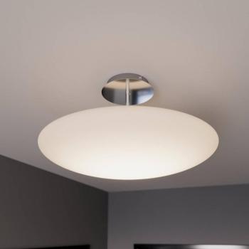 Lindby LED mennyezeti világítás Gunda, fehér, üveg, Ø 48 cm, dimmelhető kép