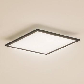 Lindby LED panel Enhife, fekete, 40 x 40 cm, fém, 4,000K kép