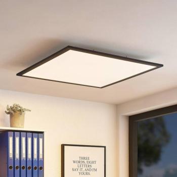 Lindby LED panel Nelios, 62 x 62 cm, 4,000K, fekete, fém kép