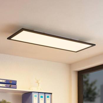 Lindby LED panel Nelios, 80 x 30 cm, 4,000K, fekete, fém kép