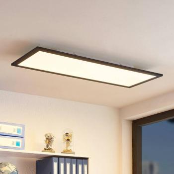 Lindby LED panel Nelios, 80 x 30 cm, CCT, fekete, fém kép
