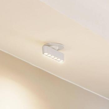 Lindby LED süllyesztett lámpa Eldrin, fehér, fénypontok, 13,1cm kép