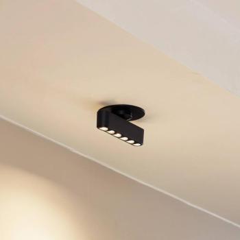 Lindby LED süllyesztett lámpa Eldrin, fekete, fénypontok,13.1cm kép
