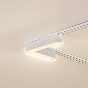 Lindby LED szalag 48 V Lumaro,fehér,L-alakú,műanyag,fényerőszabályozható kép