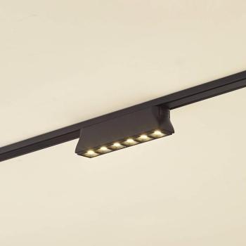 Lindby LED szalag 48 V Lumaro,fekete,6 pont,2,5cm,fényerőszabályozható kép