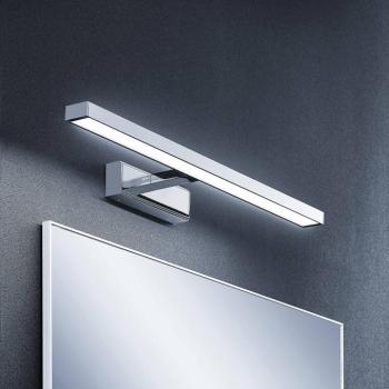 Lindby LED tükörvilágítás Jukka, 60 cm, króm, fém, IP44 kép