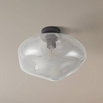 Lindby Lelia mennyezeti világítás, füstszürke, üveg, Ø 35 cm kép