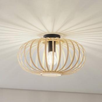 Lindby mennyezeti világítás Lielle, természetes bambusz, Ø 38 cm kép