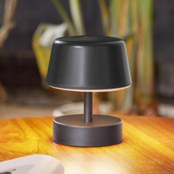 Lindby Nalani LED-es újratölthető asztali lámpa, 13 cm magas, IP44, kép