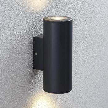 Lindby Nati kültéri fali lámpa, 22 cm, antracit, IP54, kör alakú, kerek kép