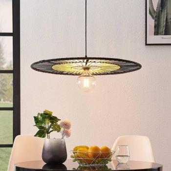 Lindby Nehalino függő lámpa, bambusz, lapos kép