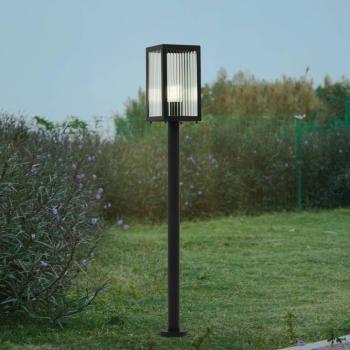 Lindby ösvény világítás Bolgar, fekete, fém, üveg, 15 cm kép