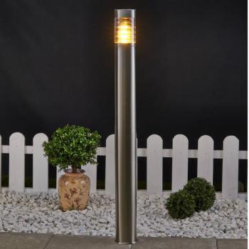 Lindby ösvény világítás Enja, 100 cm, rozsdamentes acél, IP44, E27 kép
