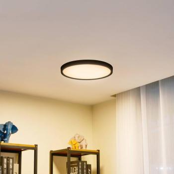 Lindby Smart LED mennyezeti lámpa Pravin, Ø 40 cm, CCT, fekete kép