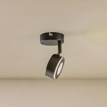Lindby spotlámpa Jyla, fekete, 2700 K, Ø 8 cm, GX53 kép