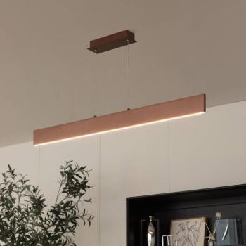 Lindby Tinkodara LED-es függőlámpa, étkező barna színben kép