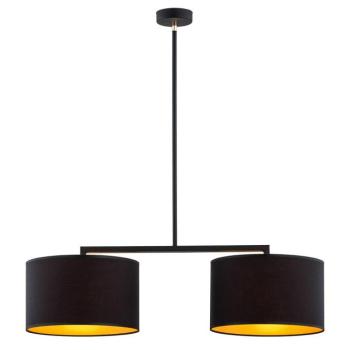 Lobera függő világítás, 2 izzós, fekete kép