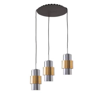 Lógó világítás 22144 3 izzós Ø 45 cm arany/króm kép