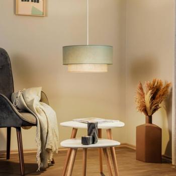 Lógó világítás Boho Ø 45 cm 1lámpa szalagzöld/juta kép