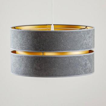 Lógó világítás Duo, szürke/arany, Ø40cm 1 izzó kép