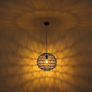 Lógó világítás Senni, fekete, Ø 29 cm kép