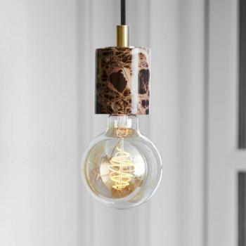 Lógó világítás Siv márványhengerrel, barna kép