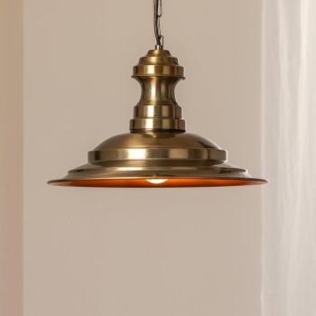 Lógó világítás Sivani MR-637, antik arany, fém, Ø 39 cm kép