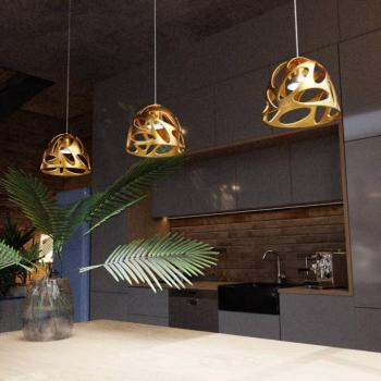 Lógó világítás Talismano, arany, Ø17cm kép